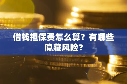 武汉借钱担保费怎么算？有哪些隐藏风险？
