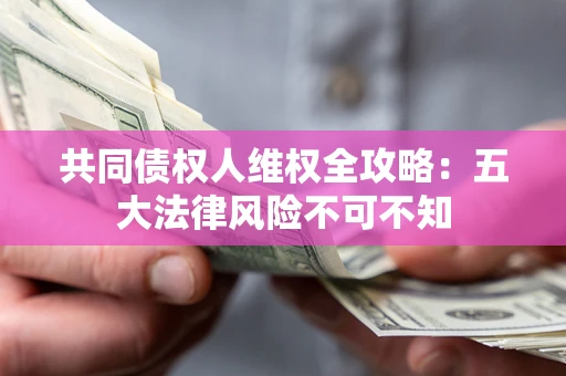 武汉共同债权人维权全攻略：五大法律风险不可不知