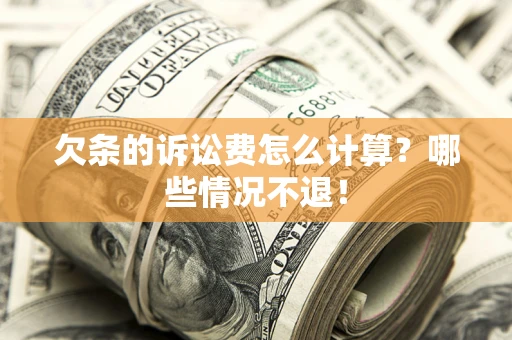 武汉欠条的诉讼费怎么计算?哪些情况不退! 武汉欠条的诉讼费怎么计算?哪些情况不退!