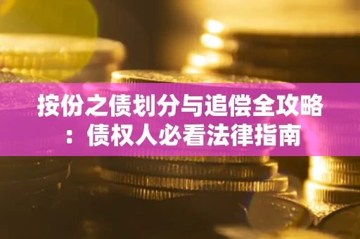 武汉按份之债划分与追偿全攻略：债权人必看法律指南