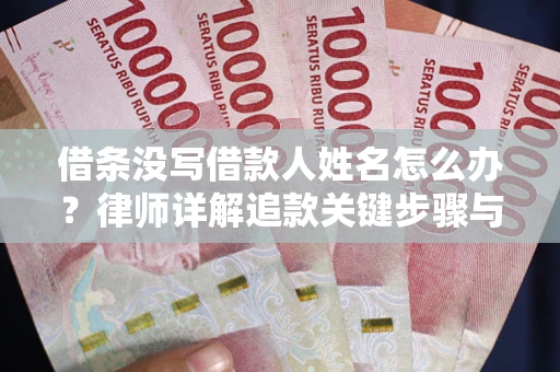 武汉借条没写借款人姓名怎么办？律师详解追款关键步骤与证据链构建