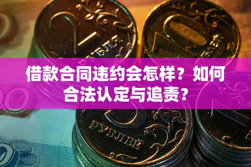 武汉借款合同违约会怎样？如何合法认定与追责？