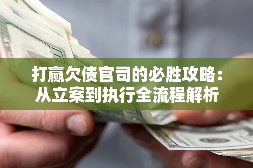 武汉打赢欠债官司的必胜攻略：从立案到执行全流程解析