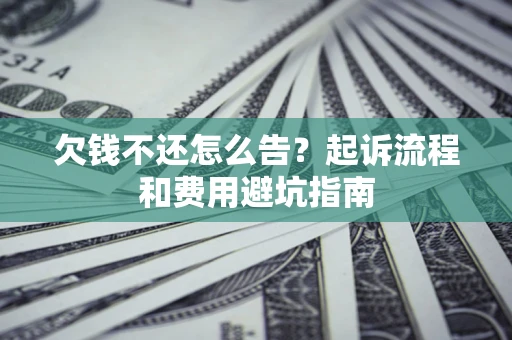 武汉欠钱不还怎么告?起诉流程和费用避坑指南 武汉欠钱不还怎么告?起诉流程和费用避坑指南