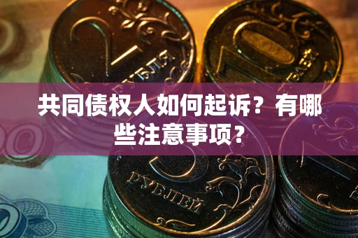 武汉共同债权人如何起诉？有哪些注意事项？