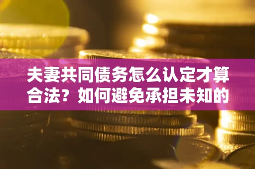 武汉夫妻共同债务怎么认定才算合法？如何避免承担未知的债务风险？
